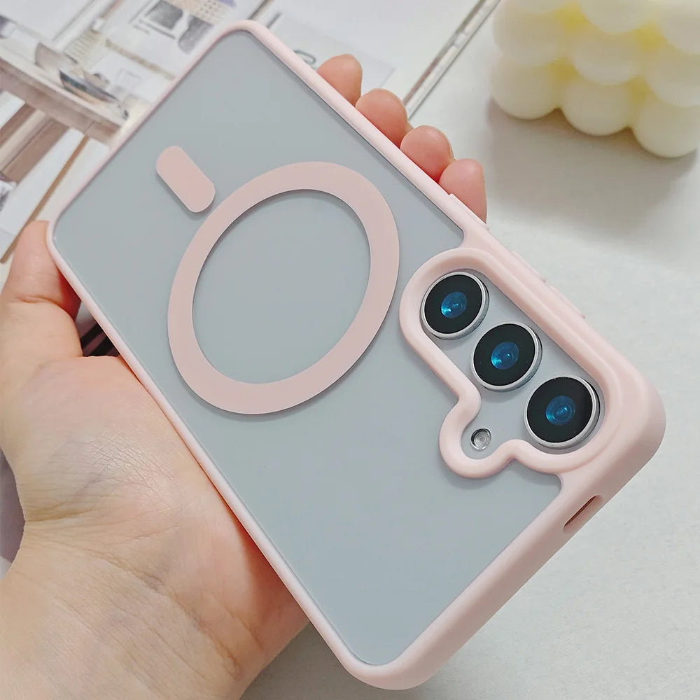 Transparentes Magnet Hard Case für Samsung Galaxy S25 Ultra