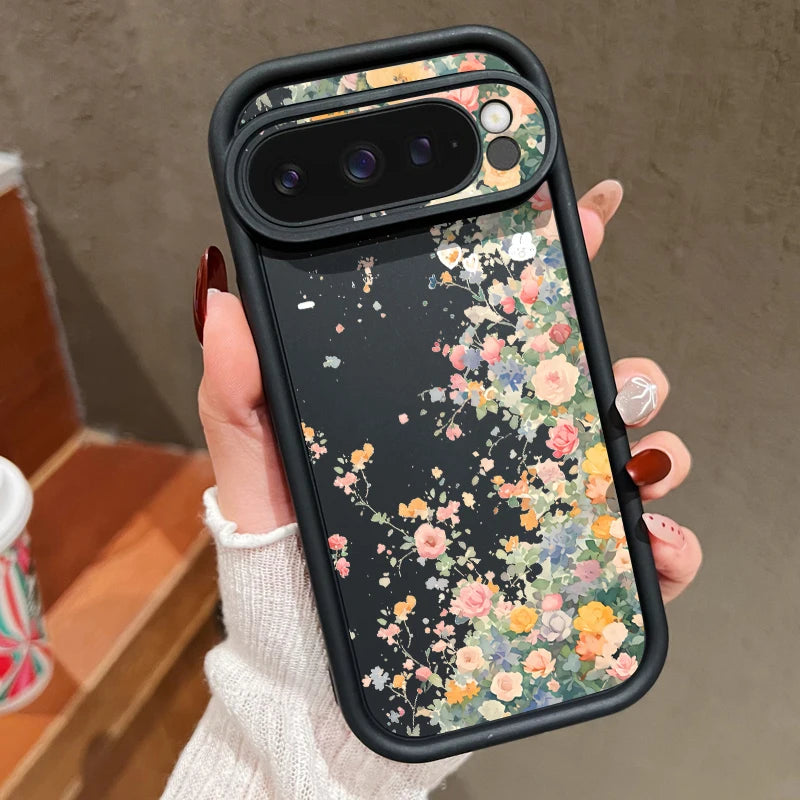 Romantische Blumen TPU Hülle Pixel