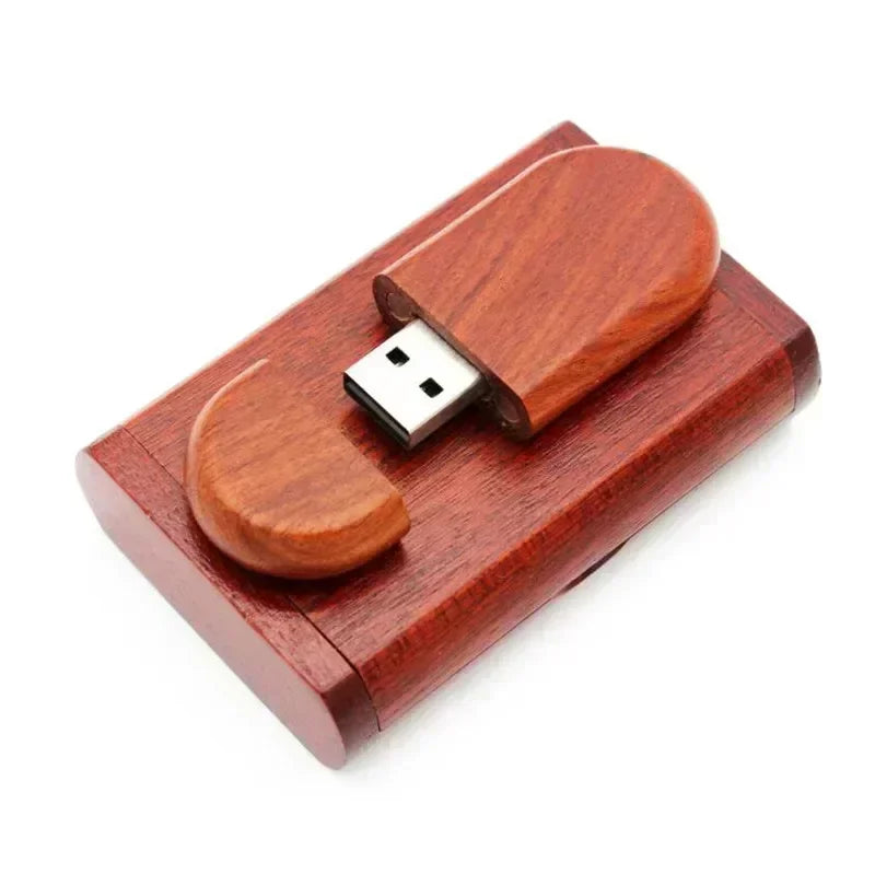 JASTER USB-Stick 2.0 128 GB Holz mit Logo