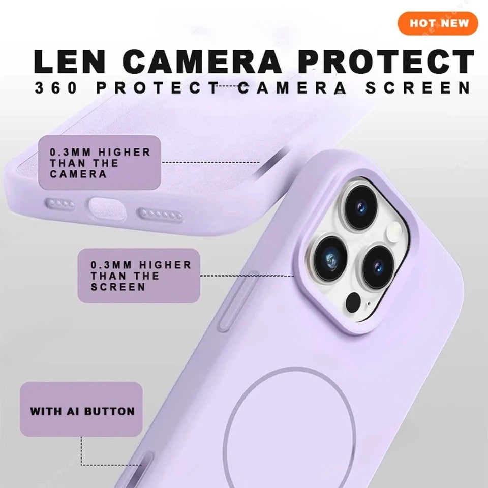 MagSafe Silikonhülle mit Lanyard für iPhone 17