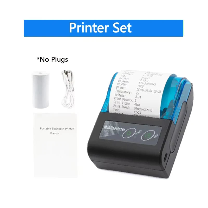 Mobiler 58mm Bluetooth Etiketten- & Belegdrucker