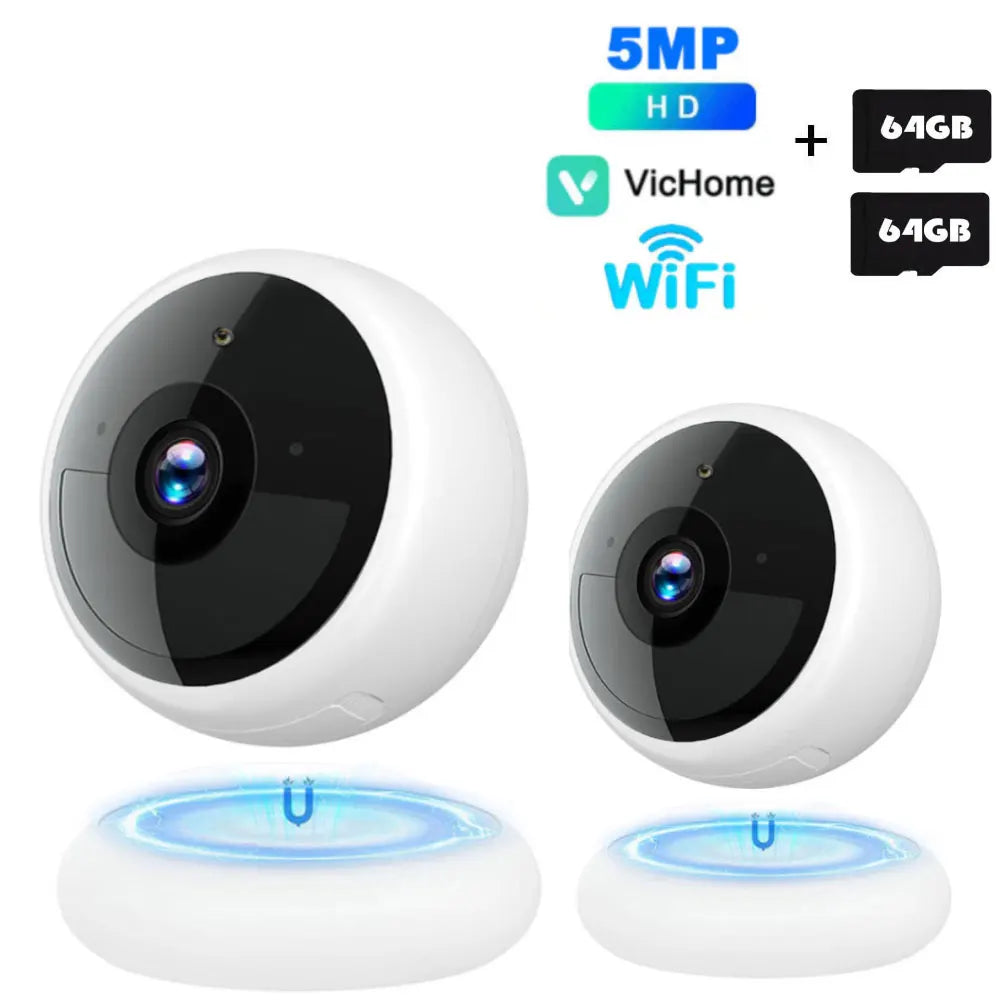 2K 5MP WLAN Überwachungskamera kabellos Akku