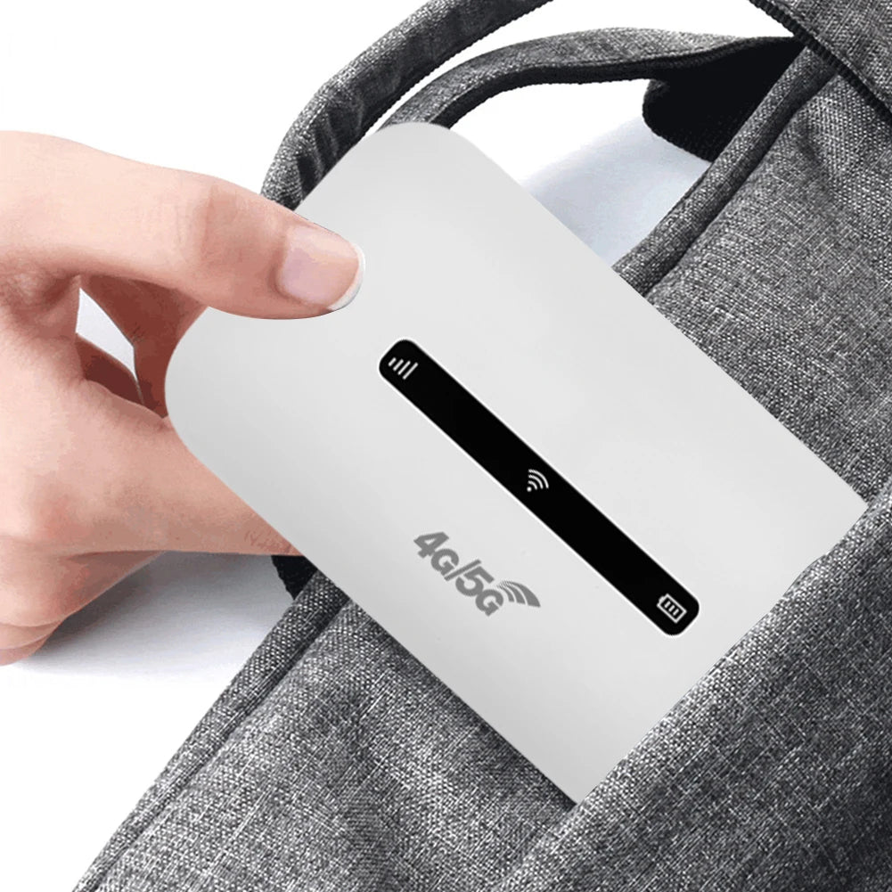 Mobile 4G WiFi router with 3000mAh battery