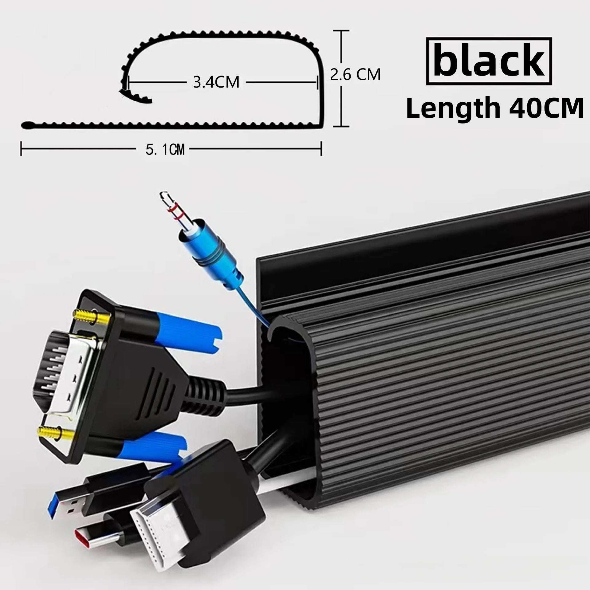 PVC Kabelkanal Untertisch Kabelmanagement Tray Organizer