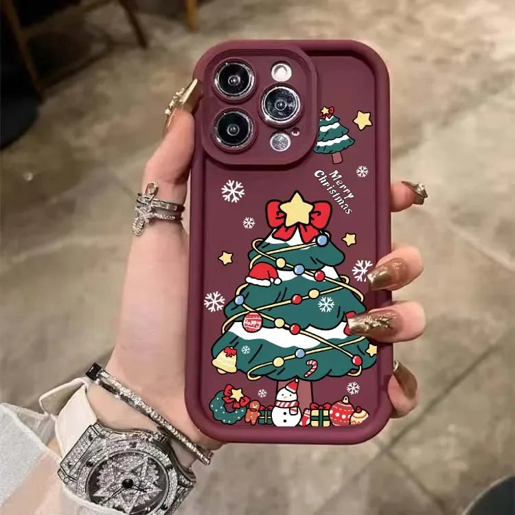 Pixel 9 8 Hülle Weihnachten Cartoon Silikon Vollschutz Case