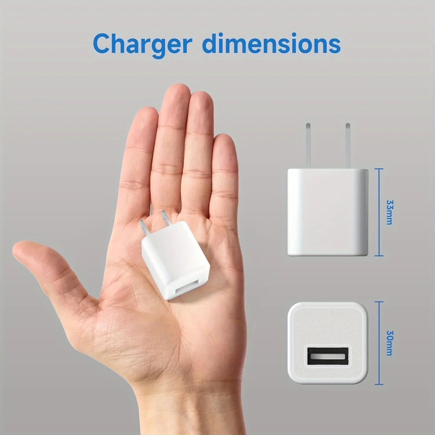3er Set 6FT Datenkabel & USB Ladegerät