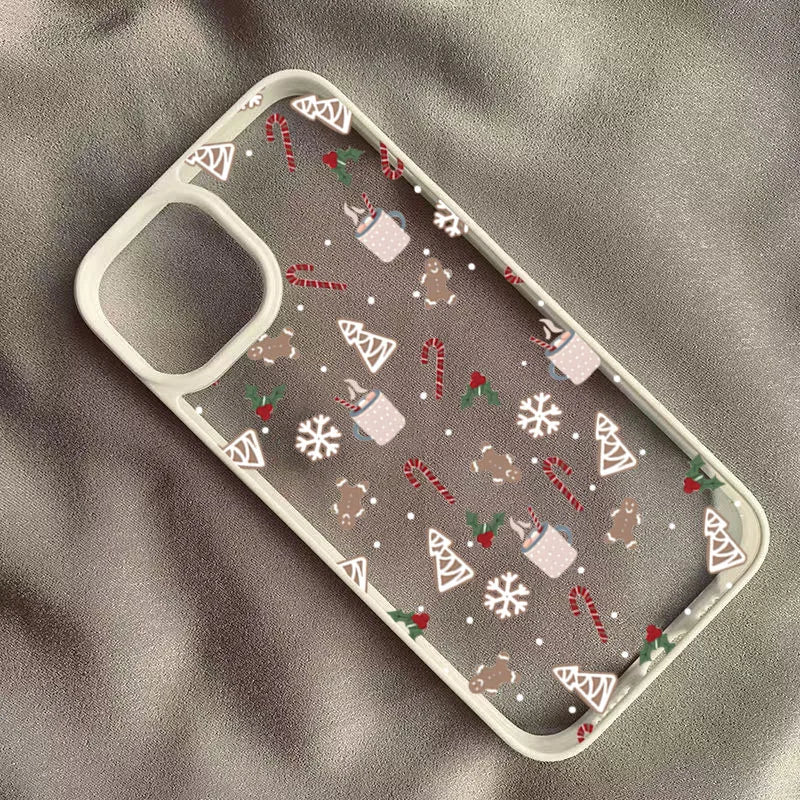 Schneeflocken Weihnachtsbaum Case für Samsung S25