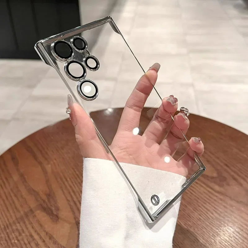 Luxus Rahmenlose Schutzhülle für Samsung S25