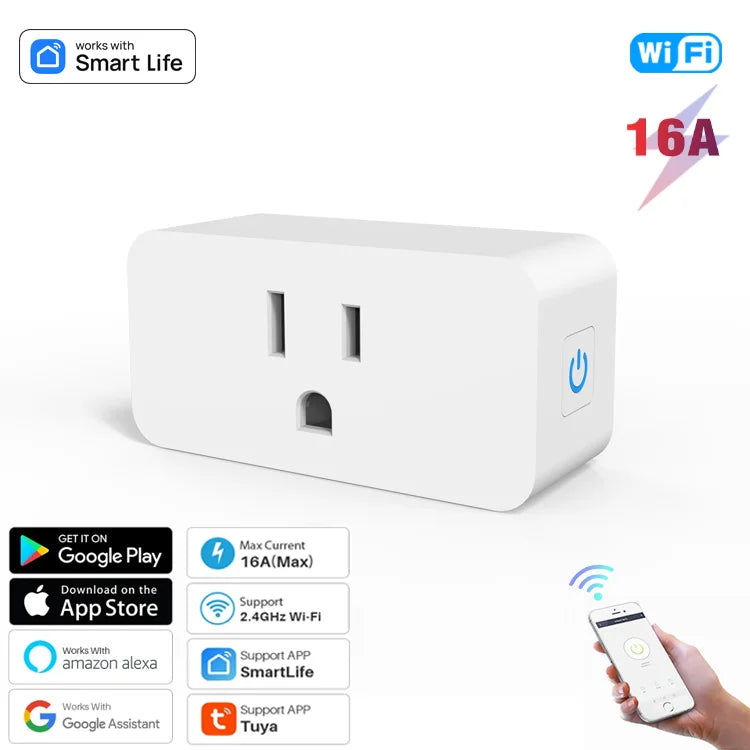 WiFi Smart Plug 16A, Smart Home Steckdose, App Steuerung