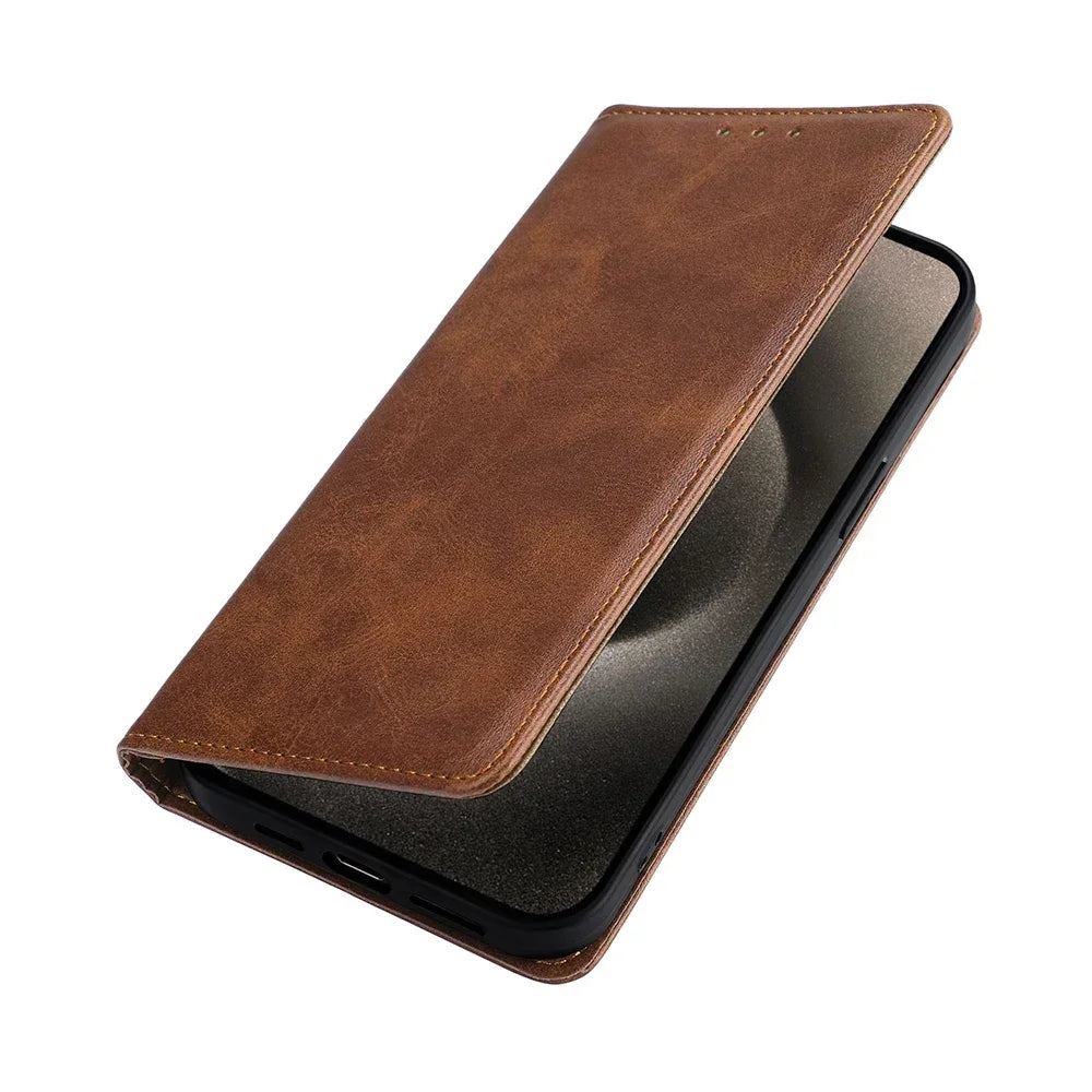 Luxus Leder Flip-Hülle für Pixel-Serie
