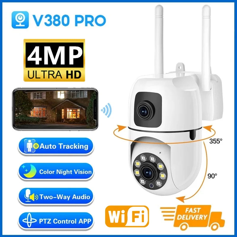 WiFi IP Kamera Dual Objektiv PTZ Indoor Monitor