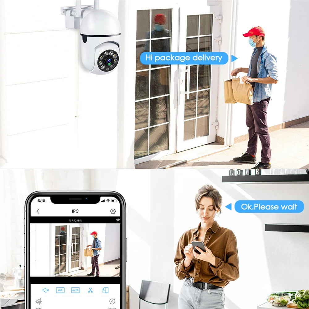 8MP WiFi IP PTZ Kamera Outdoor 4X Zoom