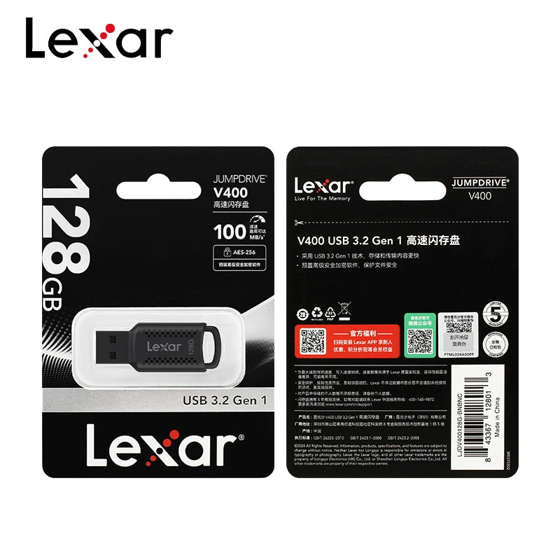 Lexar USB-Stick 32GB/64GB JumpDrive V400 3.2