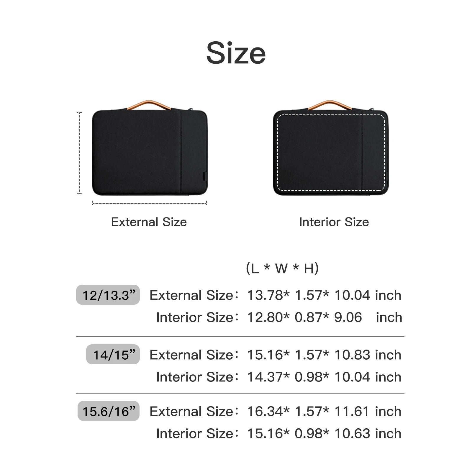 Laptop Hülle Sleeve 12-15,6 Zoll