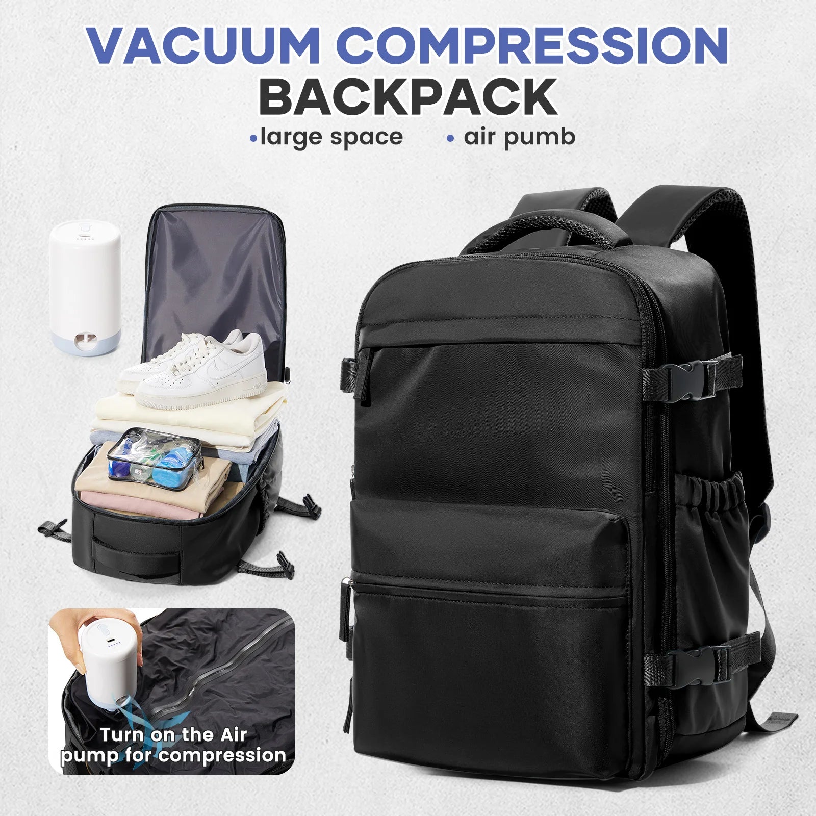Erweiterbarer Reise-Laptop-Rucksack