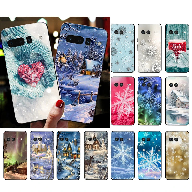 Winter TPU Hülle für Google Pixel 8, 9 & 10 Serie