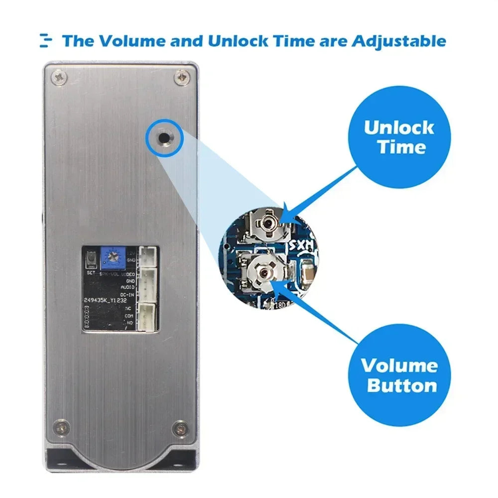 Video-Türsprechanlage mit RFID & Nachtsicht IP65