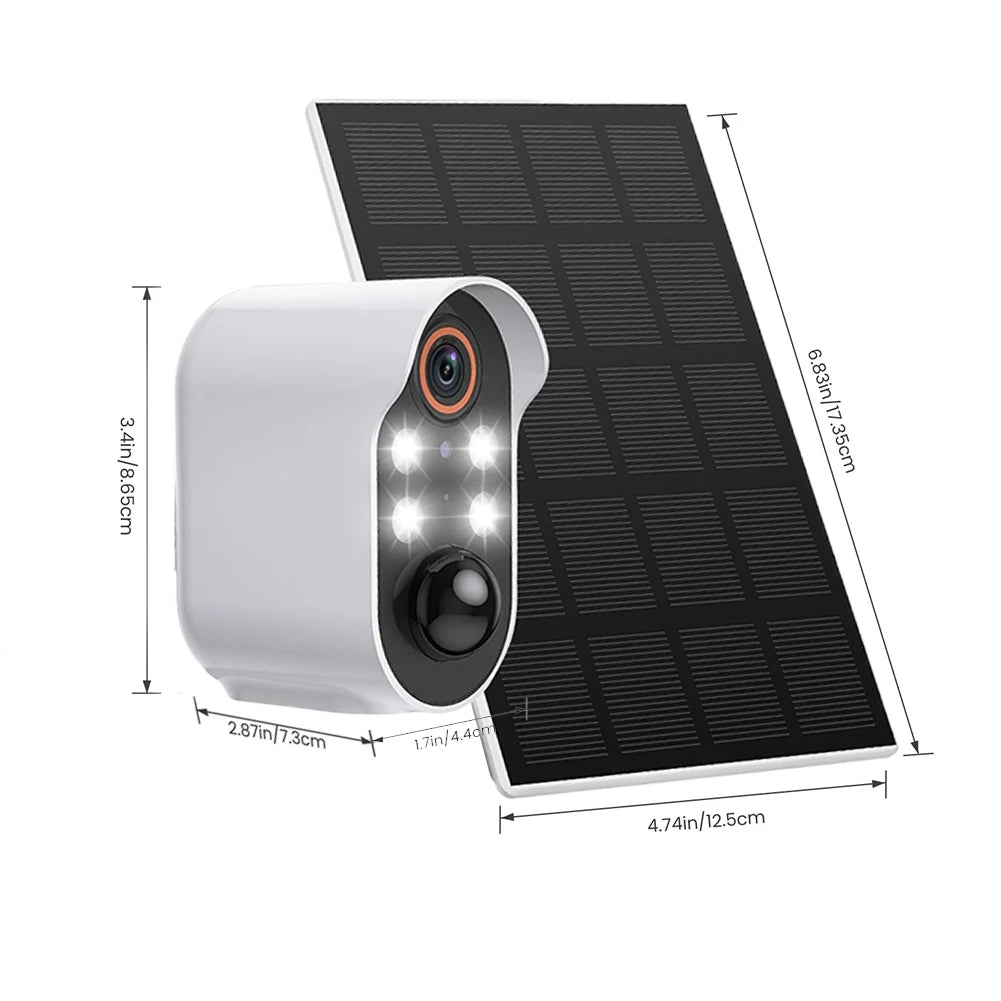 Solar WiFi Kamera 5MP Full-HD Outdoor mit KI-Erkennung