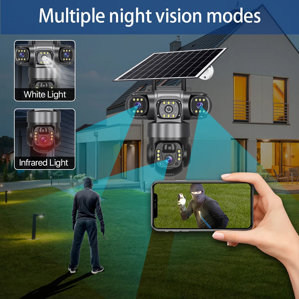12MP 6K 4G Solar Überwachungskamera Outdoor