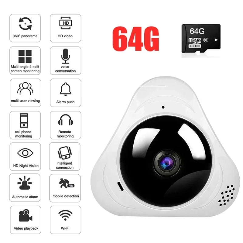 360° WLAN Panoramakamera 1080P mit Nachtsicht