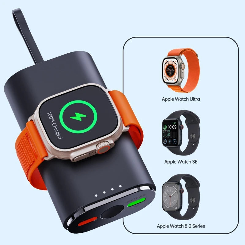 Kabelloses 5000 mAh Uhren-Powerbank