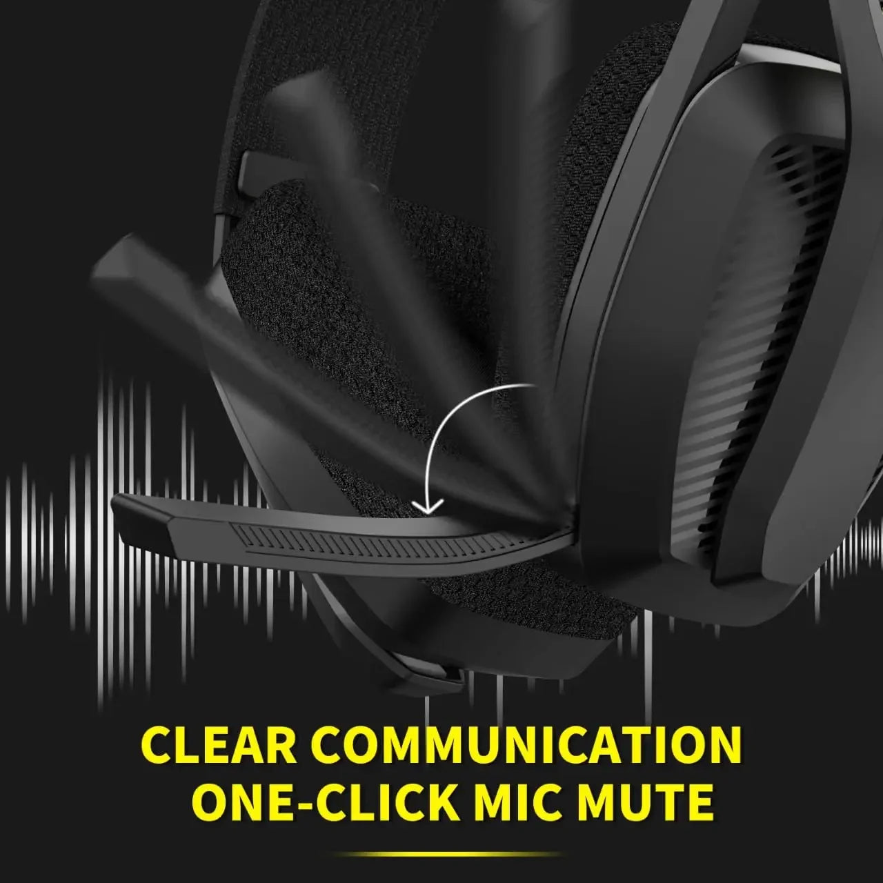 BINNUNE 2.4GHz Wireless Gaming-Headset