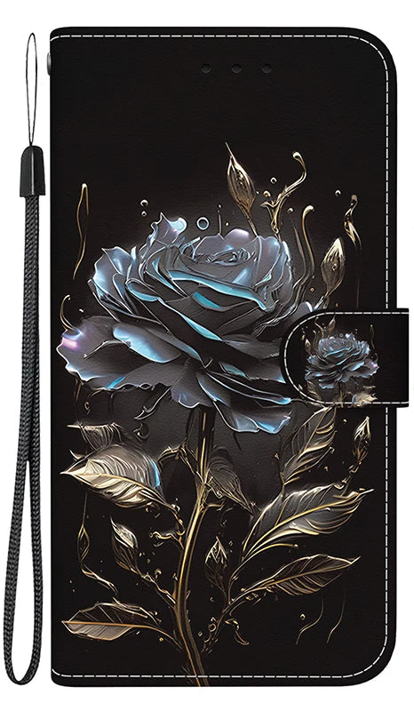 Stand Flip Wallet Hülle für Samsung Galaxy S25 Cartoon