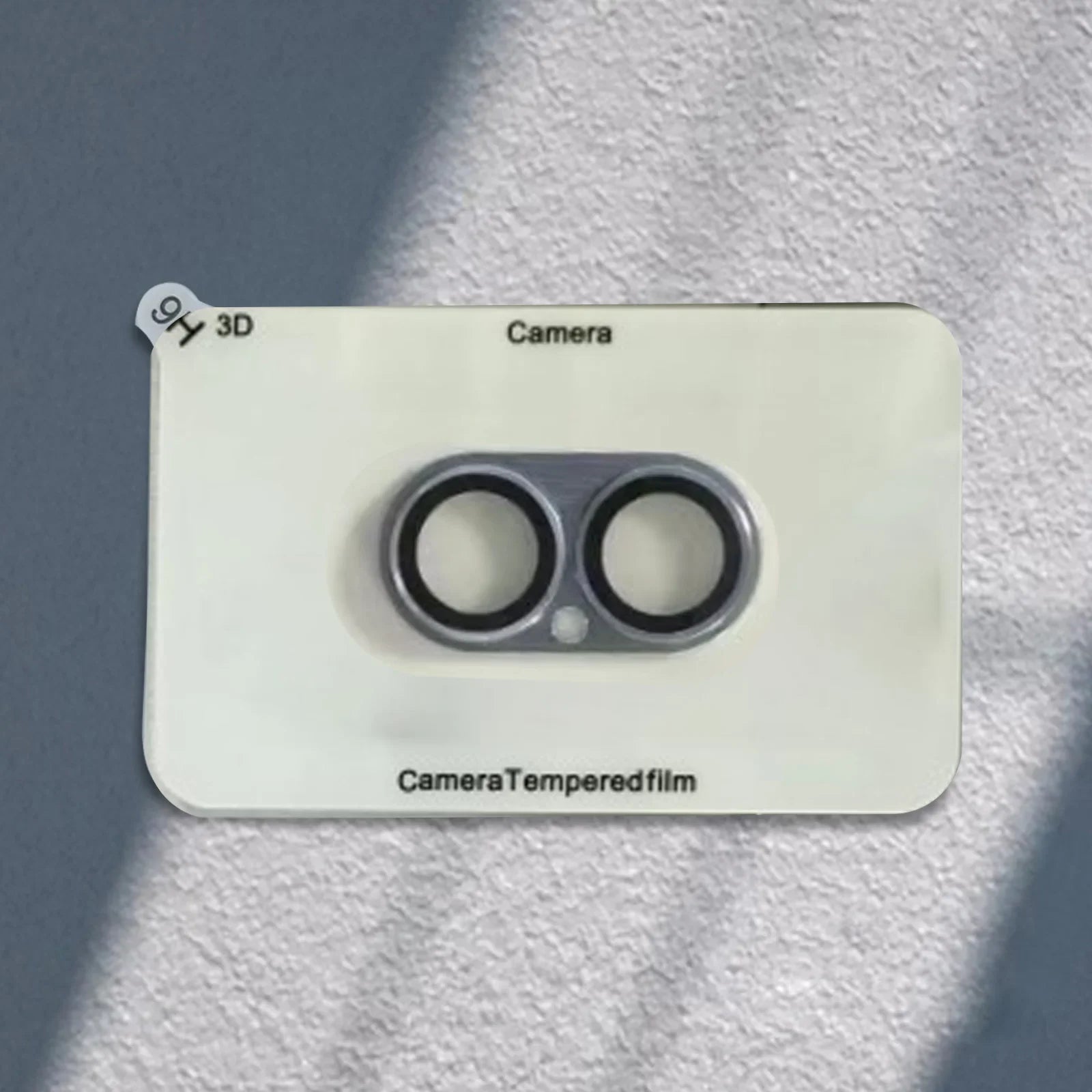 Brushed metal camera lens protector for iPhone 17 series