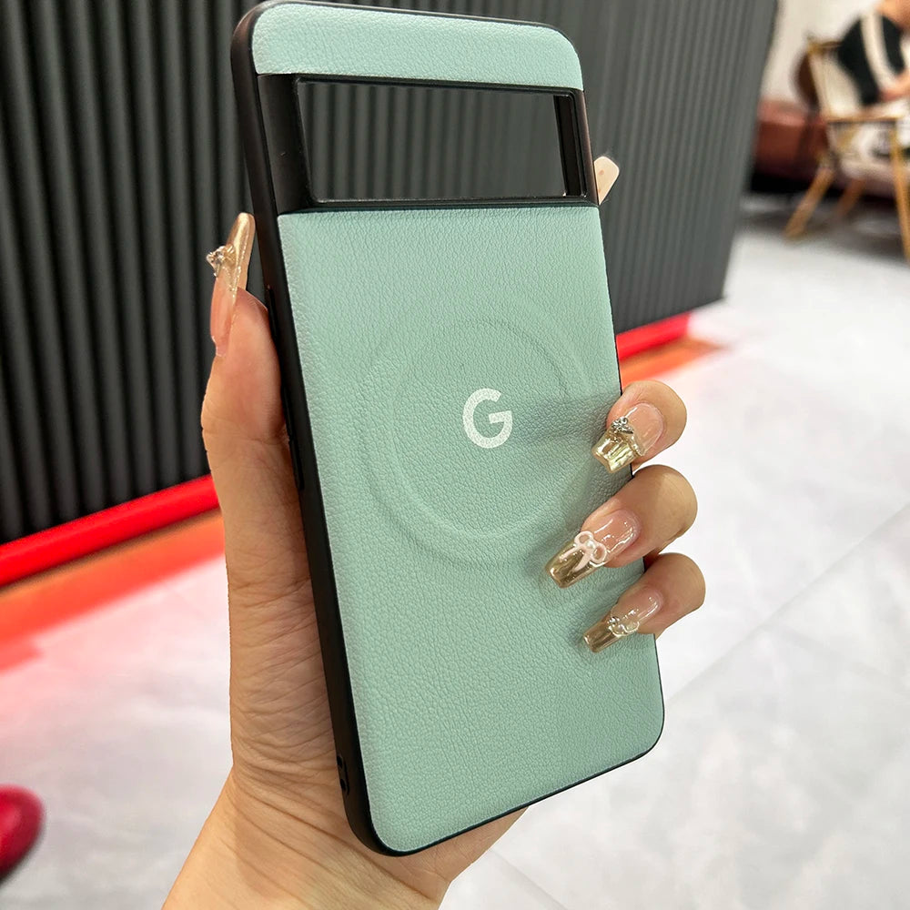PU Leder Magsafe Hülle für Pixel 8/7