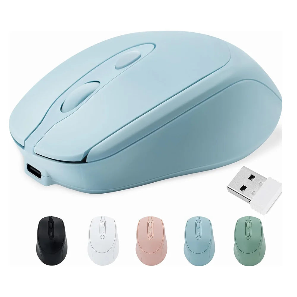 Wiederaufladbare kabellose Maus Bluetooth & 2,4 GHz