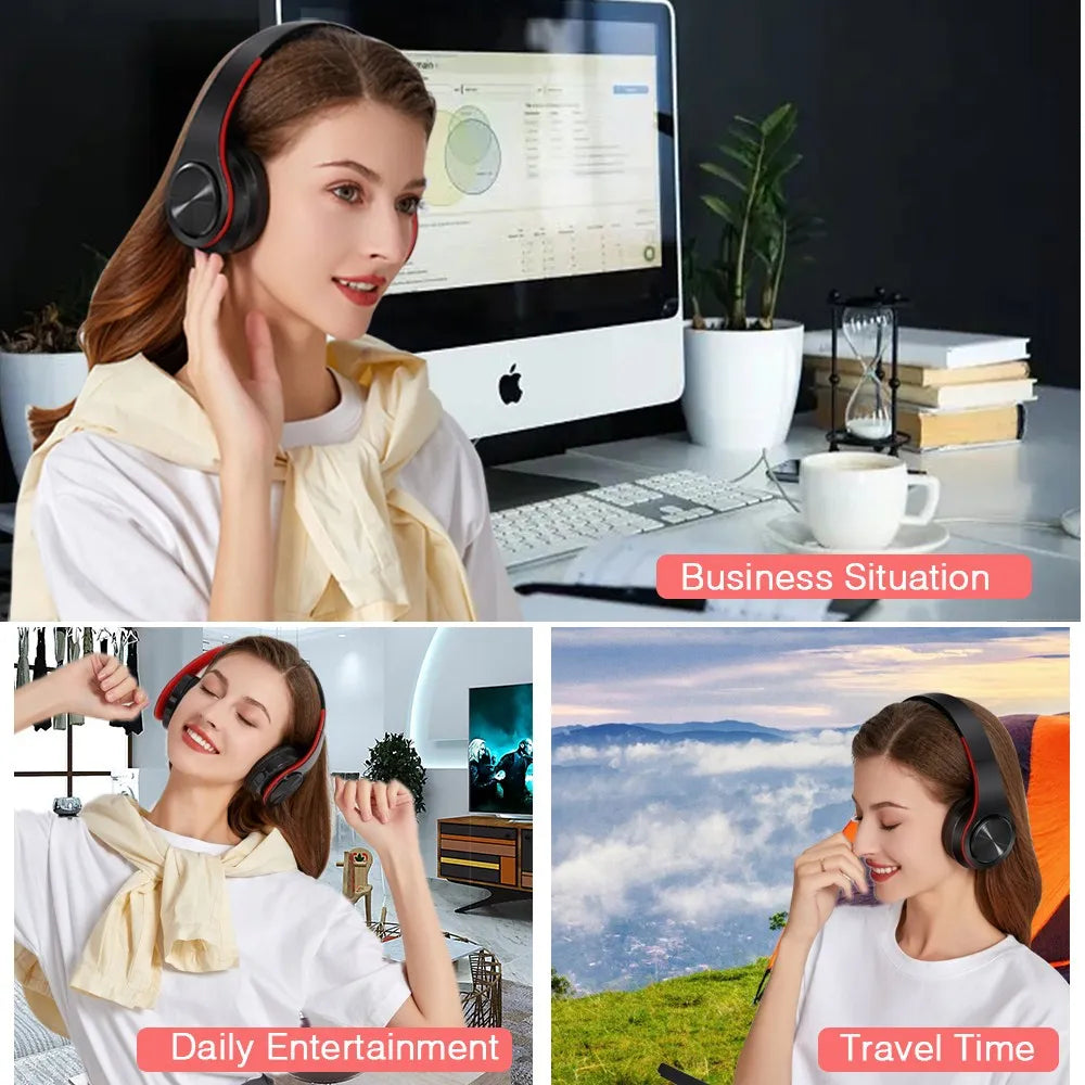 2025 Bluetooth Kopfhörer Over-Ear mit Mic