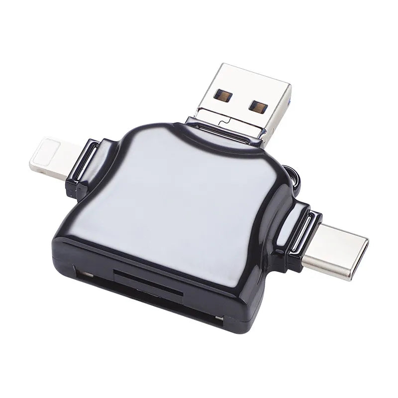 Lightning SD Kartenleser USB 4-in-1 OTG Adapter
