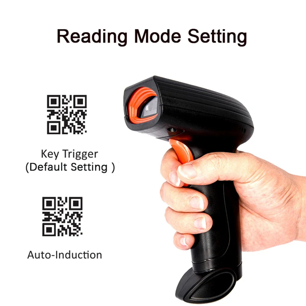 Kabelgebundener 1D-2D Scanner mit Halterung Bluetooth