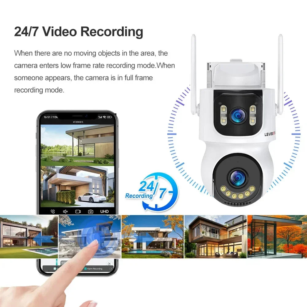 4K 4G WiFi Solarkamera mit 10X Zoom und Auto Tracking