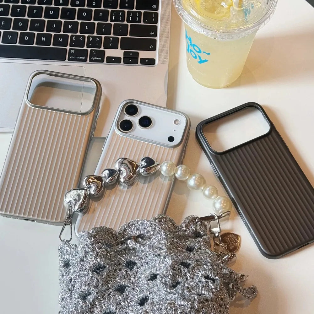 Luxus Magnetische Kofferhülle mit Streifen Design